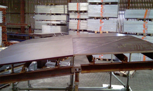 A mock-up of the Multi-edge Formwork